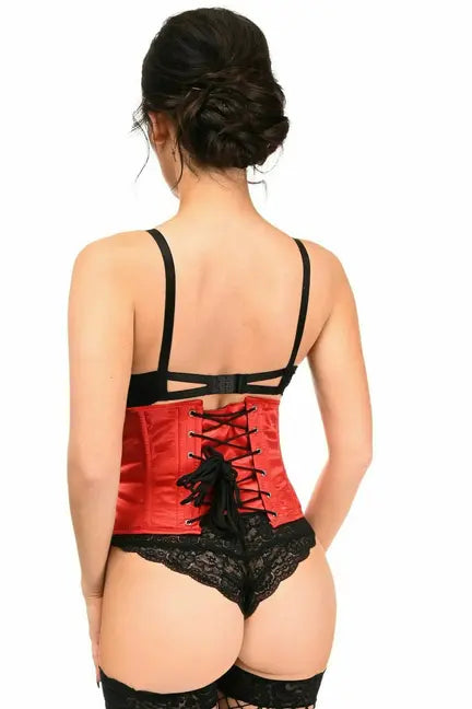 Top Drawer Satin Steel Boned Mini Cincher Daisy Corsets