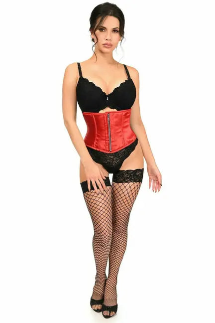 Top Drawer Satin Steel Boned Mini Cincher Daisy Corsets