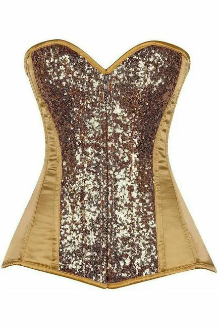 Top Drawer Sequin Steel Boned Corset Daisy Corsets