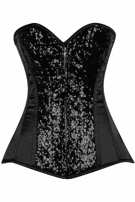 Top Drawer Sequin Steel Boned Corset Daisy Corsets