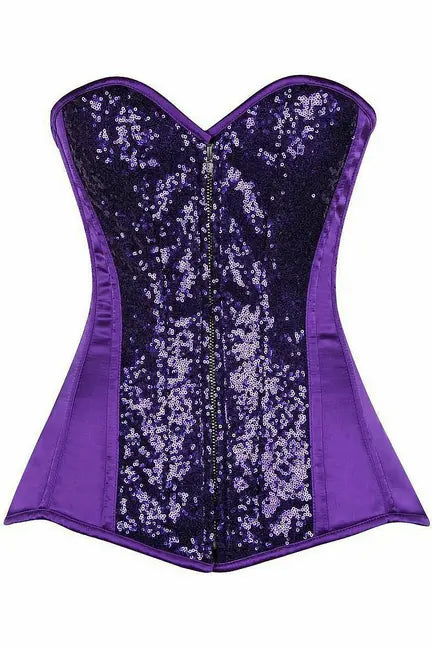 Top Drawer Sequin Steel Boned Corset Daisy Corsets