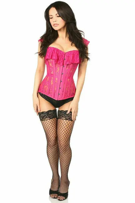 Top Drawer Sheer Lace Steel Boned Corset Daisy Corsets