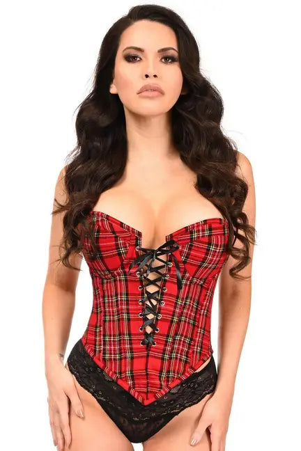 Top Drawer Steel Boned Lace-Up Bustier Daisy Corsets
