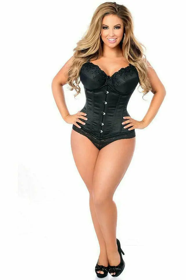 Top Drawer Steel Boned Underbust Corset with Busk Closure Daisy Corsets