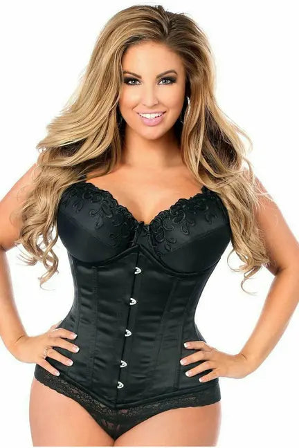 Top Drawer Steel Boned Underbust Corset with Busk Closure Daisy Corsets