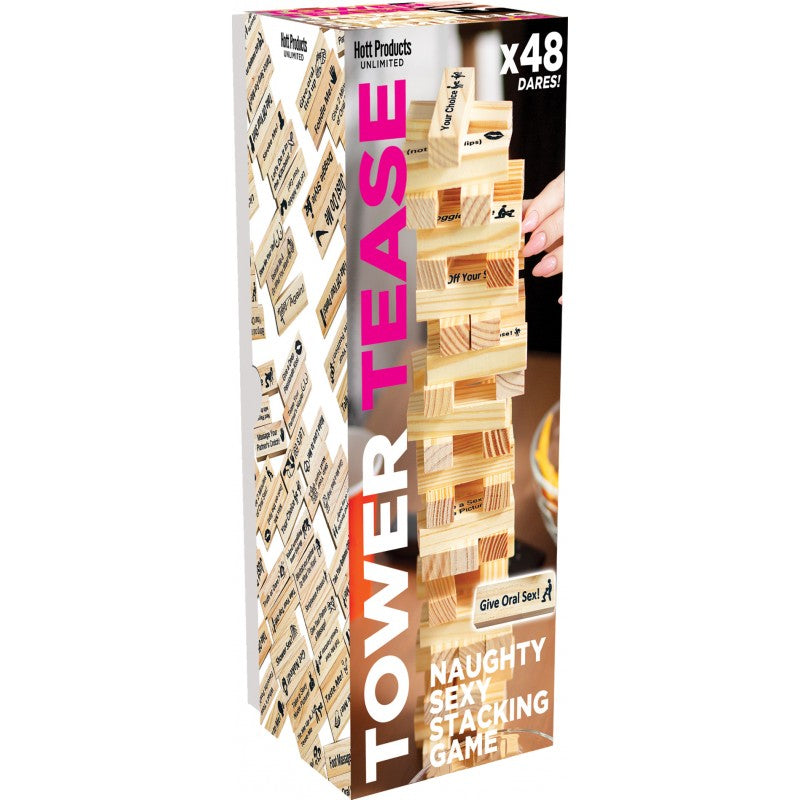 Tower Tease Naughty Sex Game Assorted Wooden Blocks/sayings HOTT Products