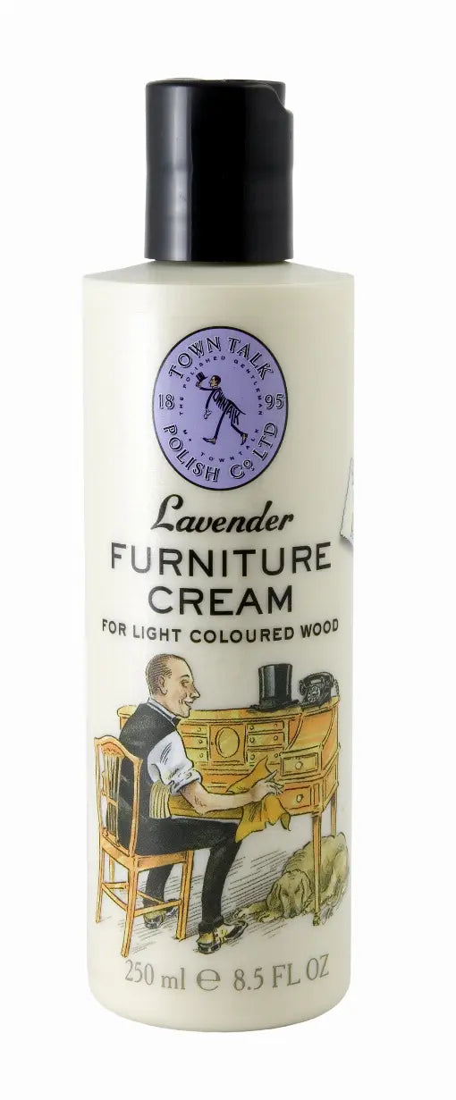 Town Talk Lavender Furniture Cream- Light wood 8.5 fl oz Corbell Silver