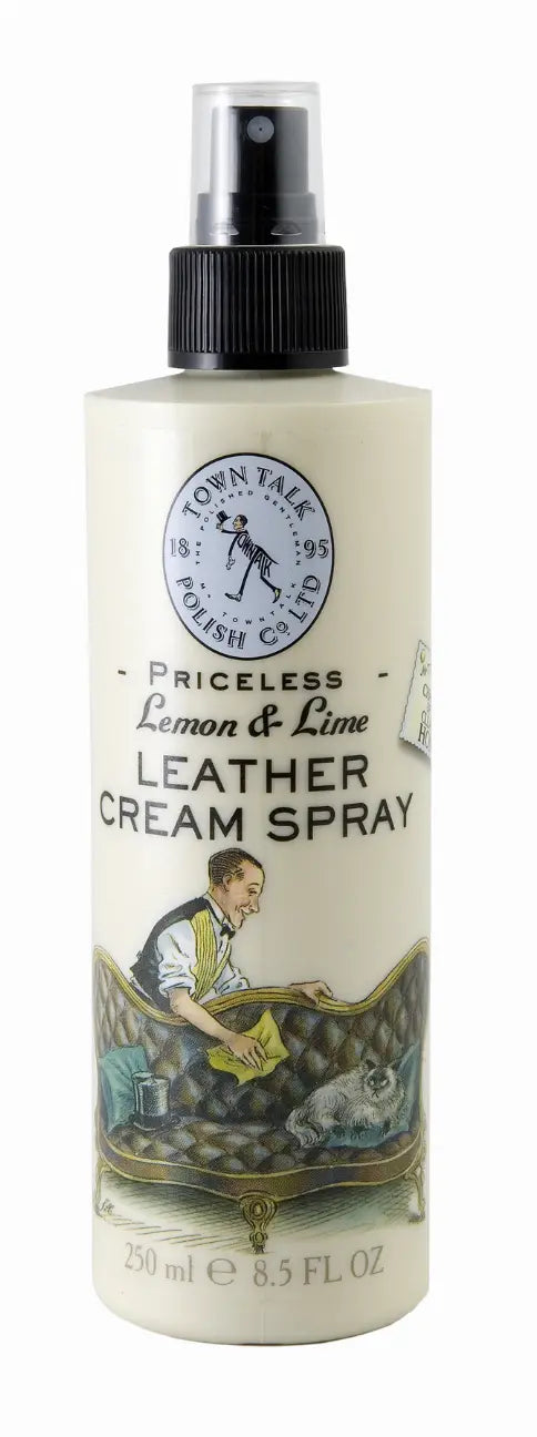 Town Talk Lemon & Lime Leather Cream Silver Spray 8.5 fl oz. Corbell Silver