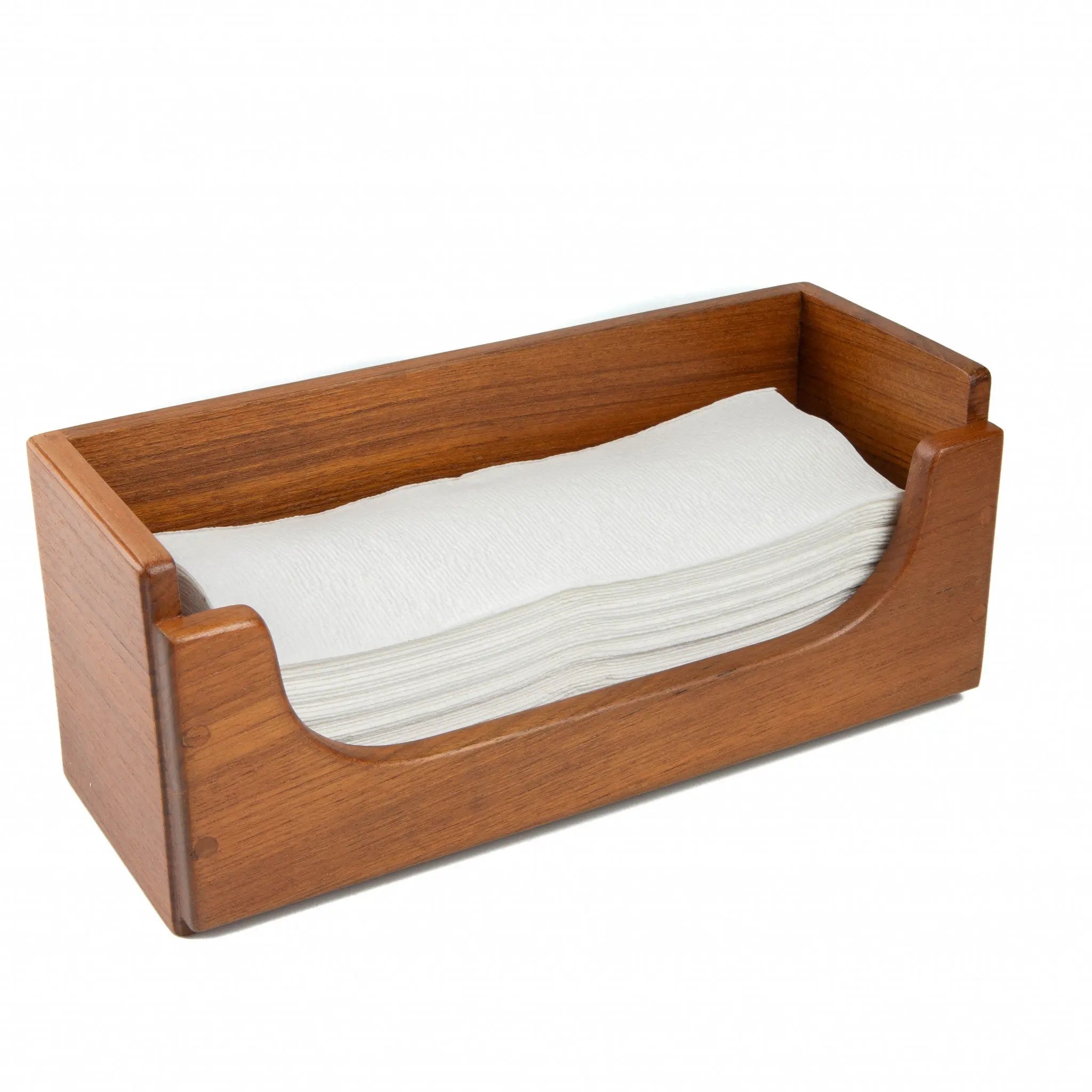 Traditional Solid Teak Guest Paper Towel Holder Homeroots Bed & Bath