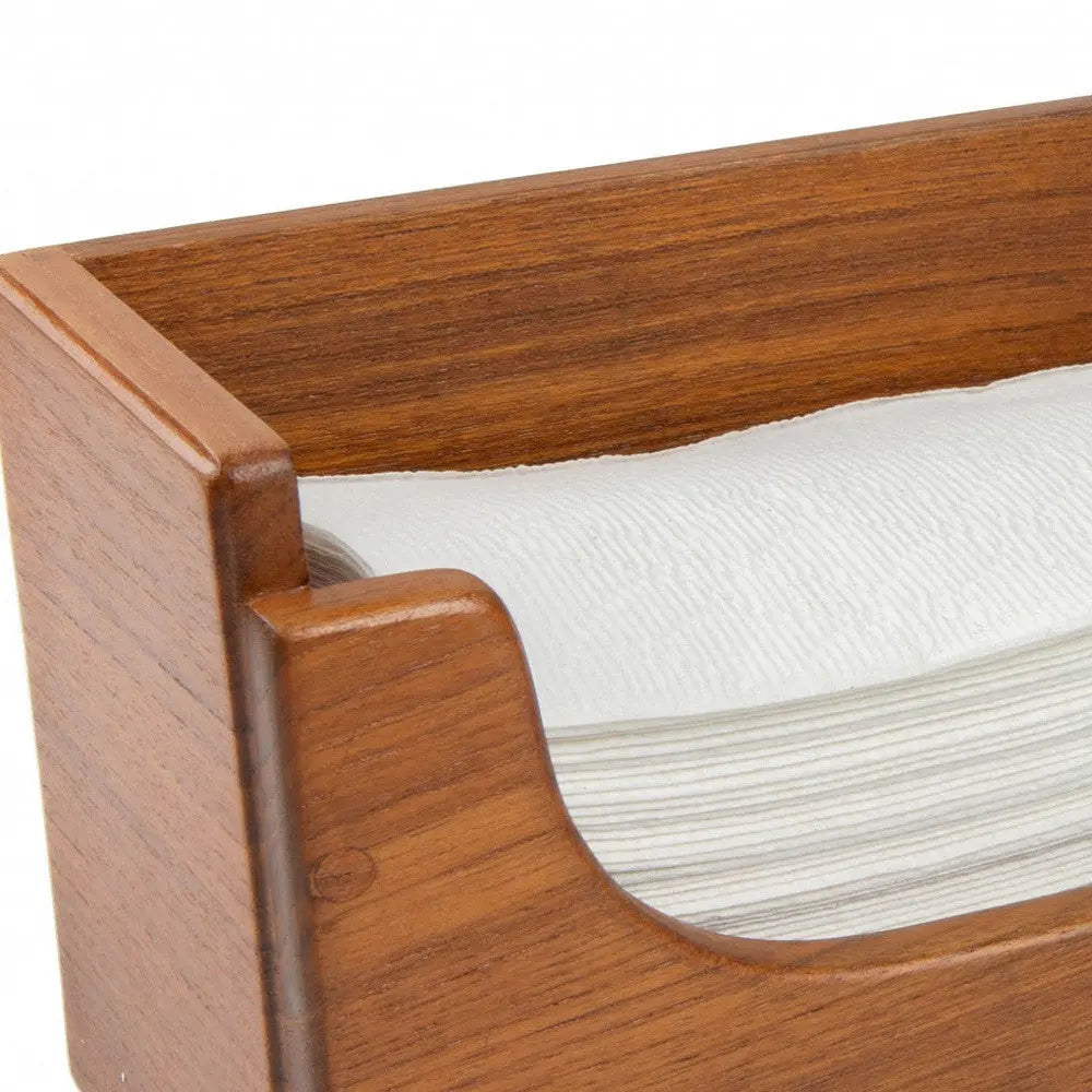 Traditional Solid Teak Guest Paper Towel Holder Homeroots Bed & Bath