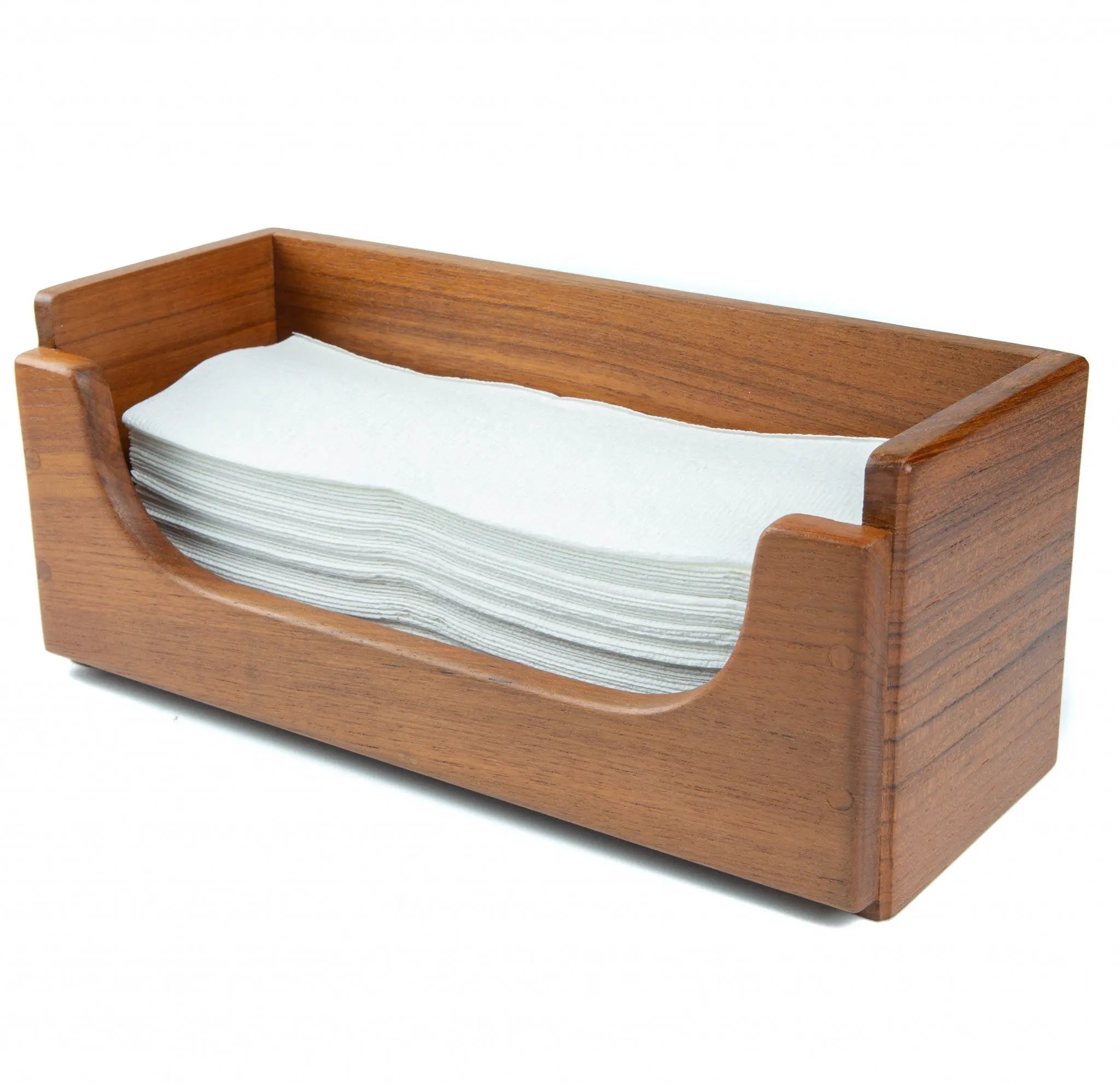 Traditional Solid Teak Guest Paper Towel Holder Homeroots Bed & Bath