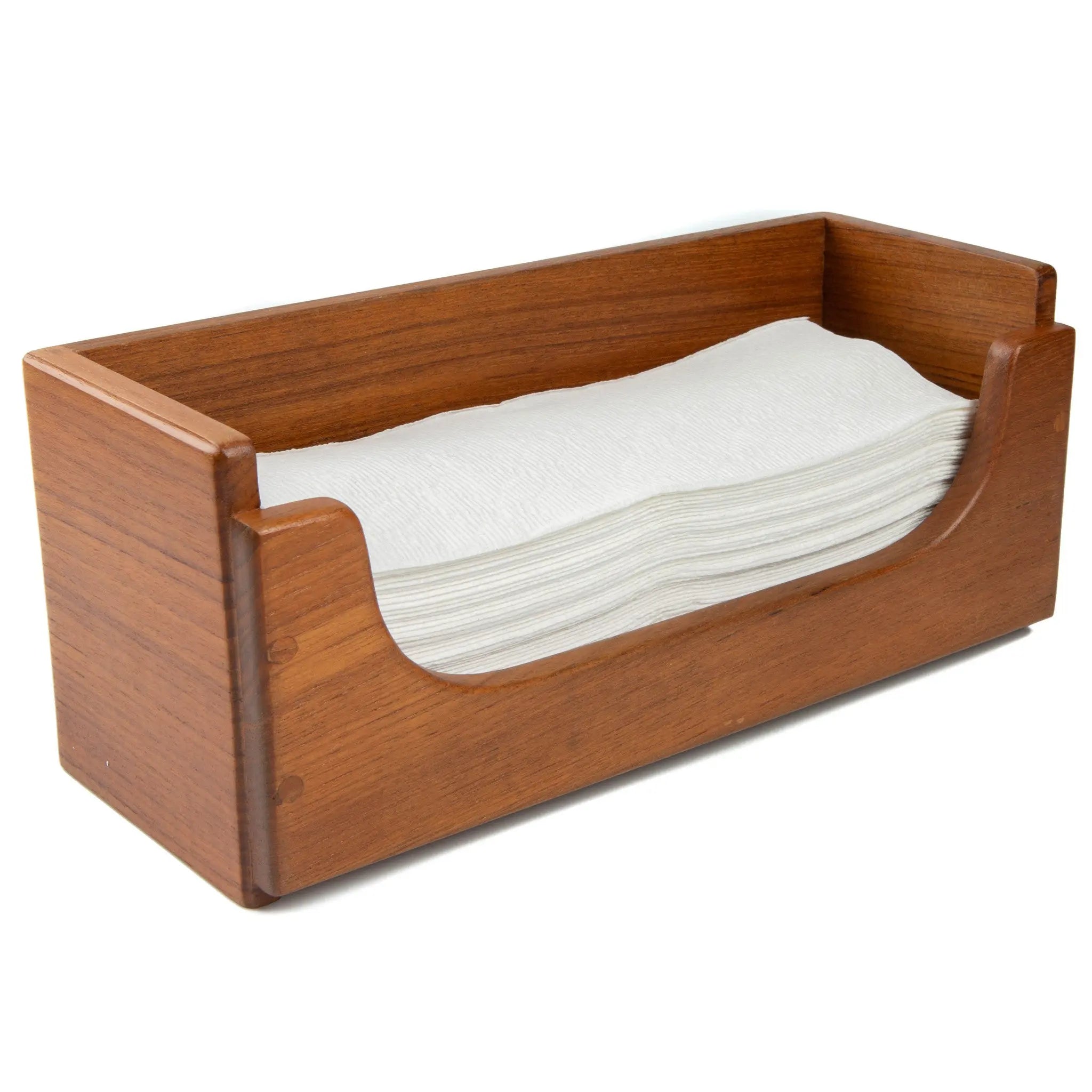 Traditional Solid Teak Guest Paper Towel Holder Homeroots Bed & Bath