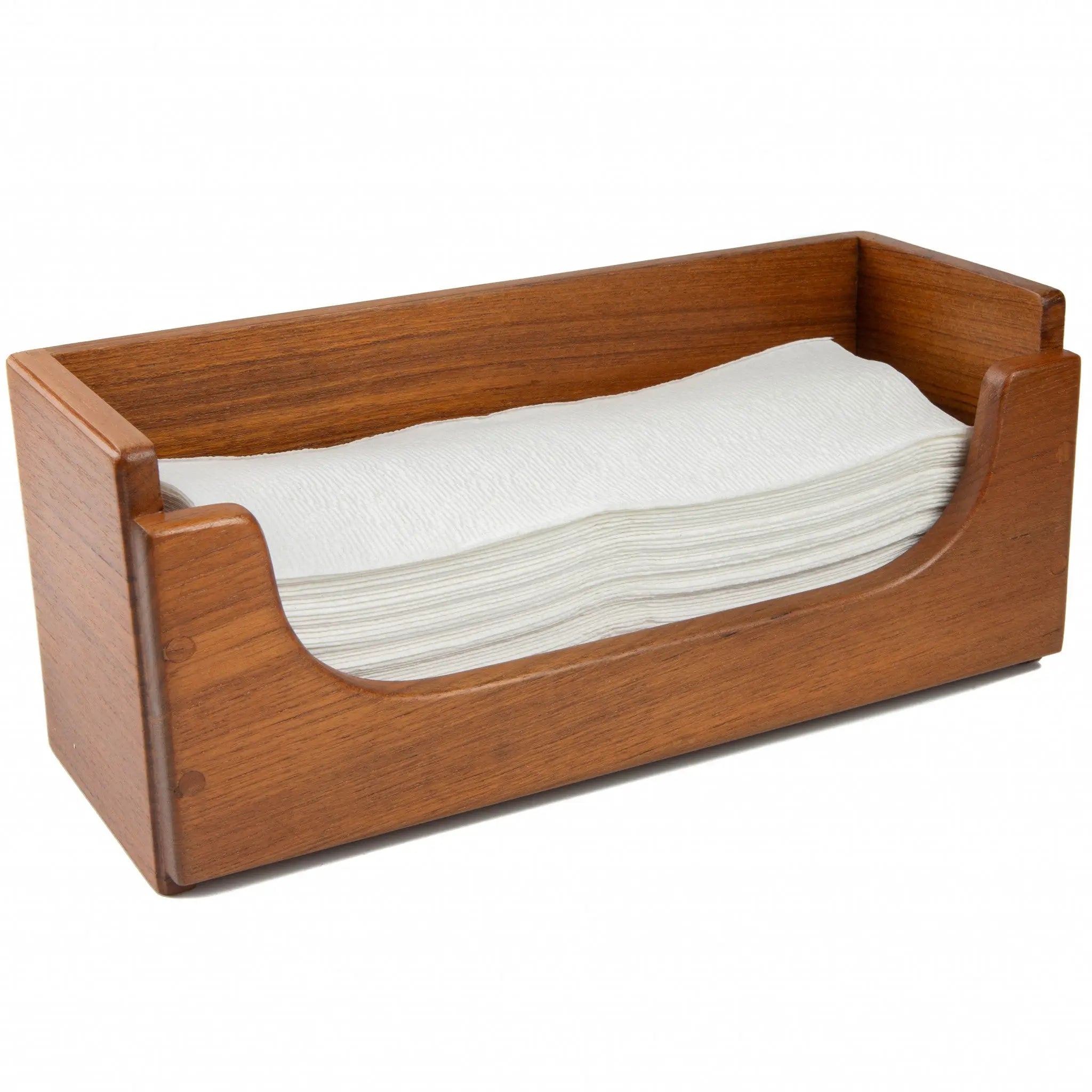 Traditional Solid Teak Guest Paper Towel Holder Homeroots Bed & Bath
