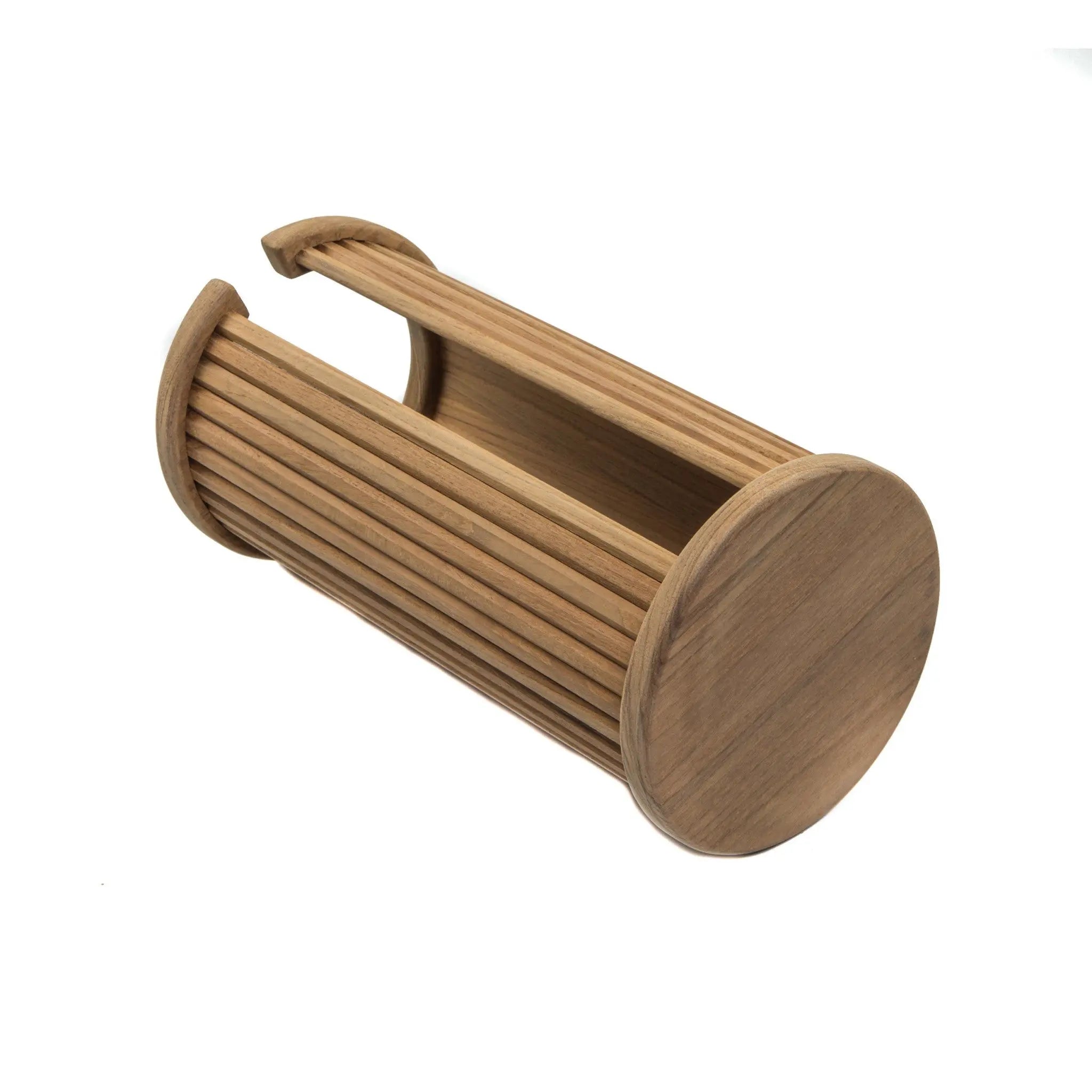 Traditional Solid Teak Toilet Paper Rack Homeroots Bed & Bath
