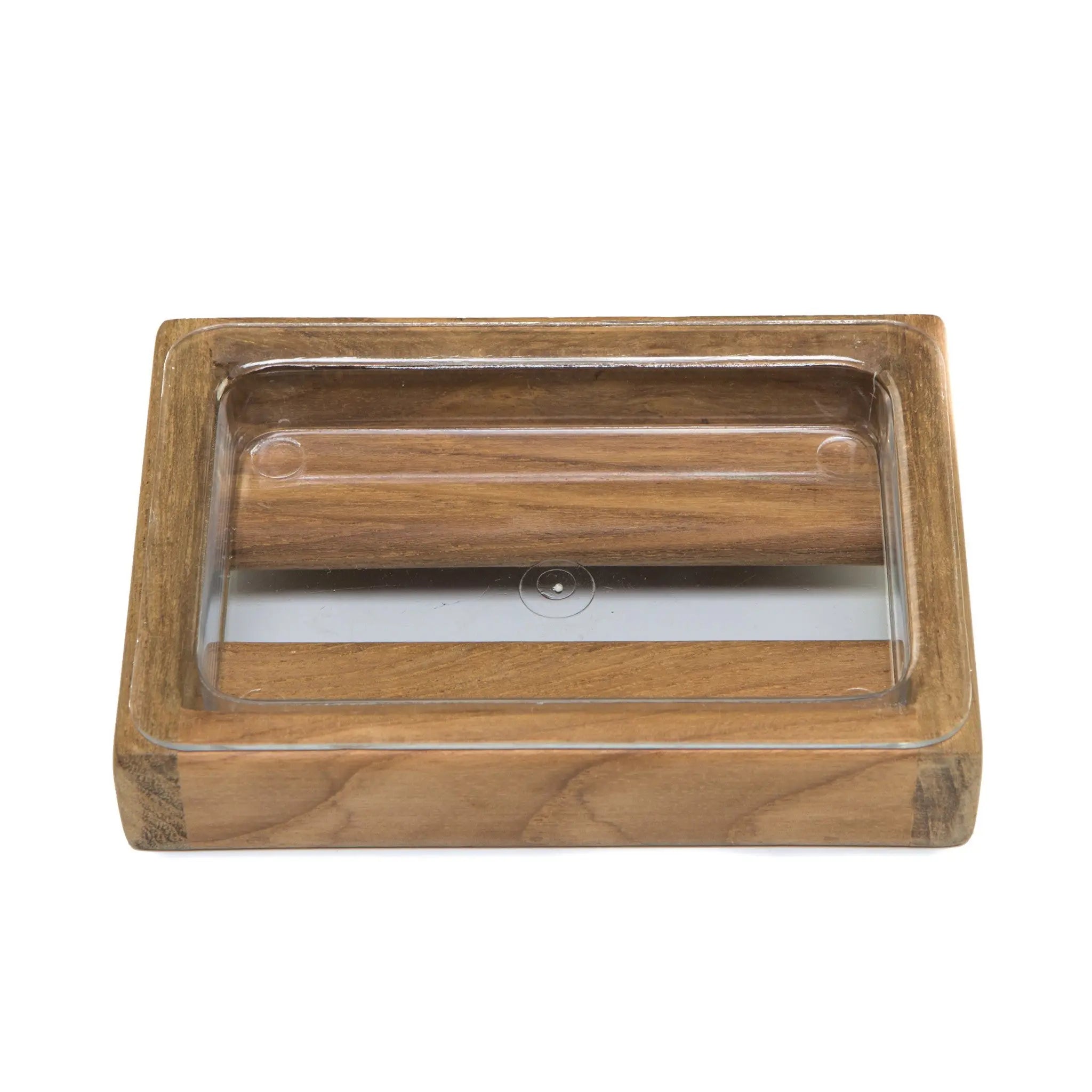 Traditional Solid Teak Vanity Soap Dish Homeroots Bed & Bath