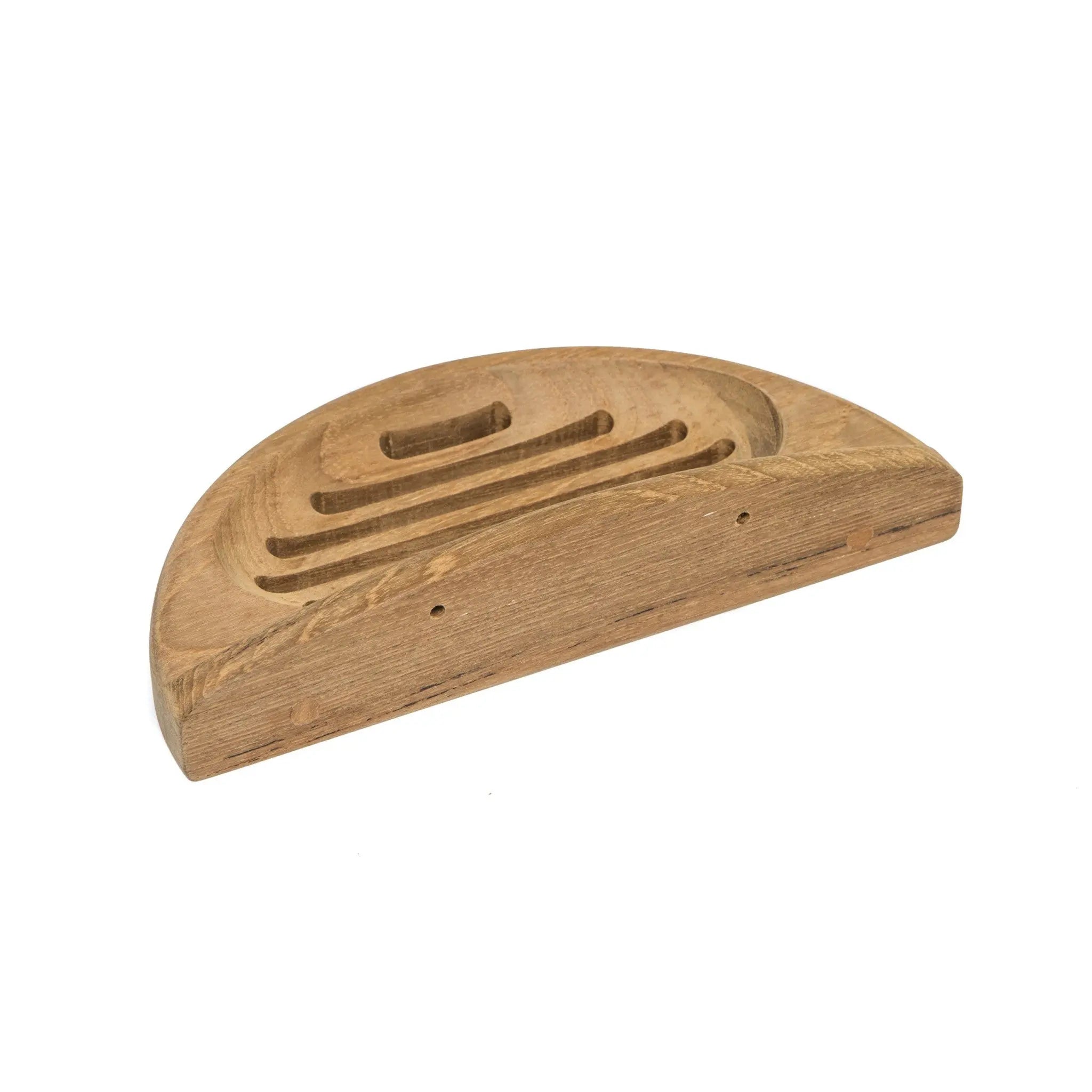 Traditional Solid Teak Wall Mount Oval Soap Dish Homeroots Bed & Bath