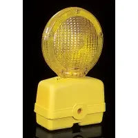 Traffic Barricade Flasher with 7 in. Pol MUTUAL INDUSTRIES INC.