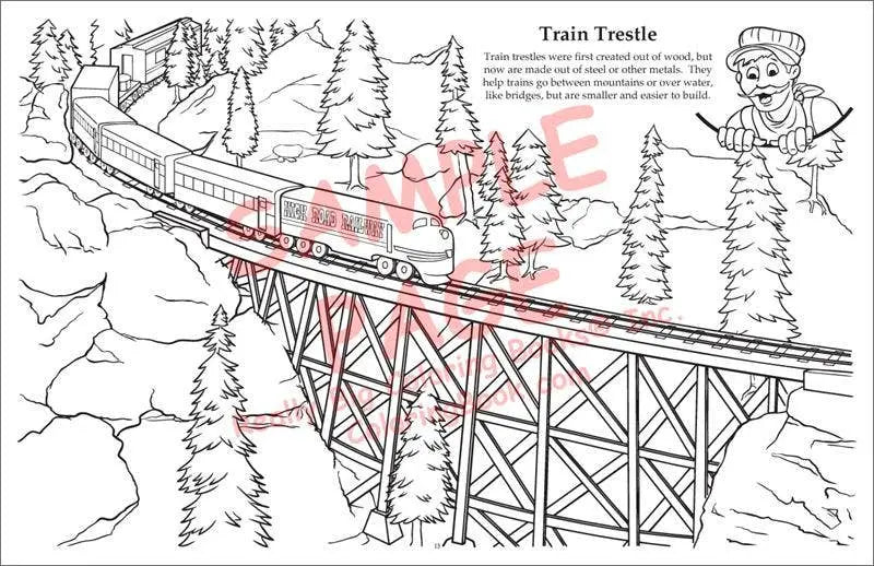 Trains LapTop Coloring Book Really Big Coloring Books