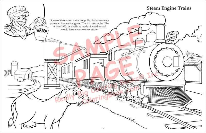 Trains LapTop Coloring Book Really Big Coloring Books