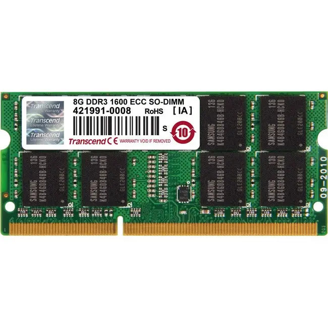 Transcend 8GB DDR3 SDRAM Memory Module Transcend Information, Inc