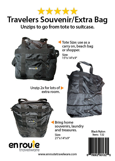 Travel Bag (#132) Extra Suitcase/Souvenir Bag En Route Travelware