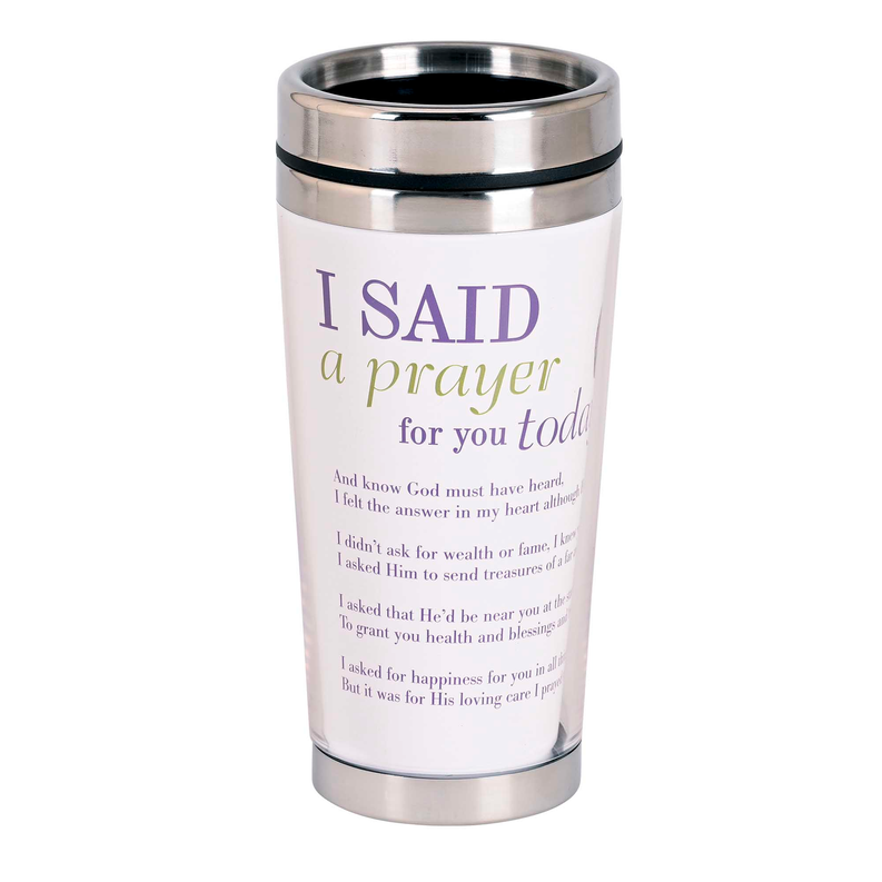 Travel Mug Lavender I Said A Prayer 16oz Dicksons Inc