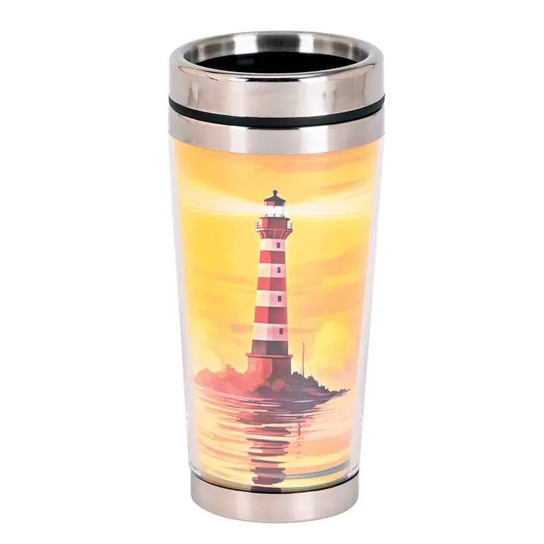 Travel Mug Lighthouse John 12:46 16 oz Dicksons Inc