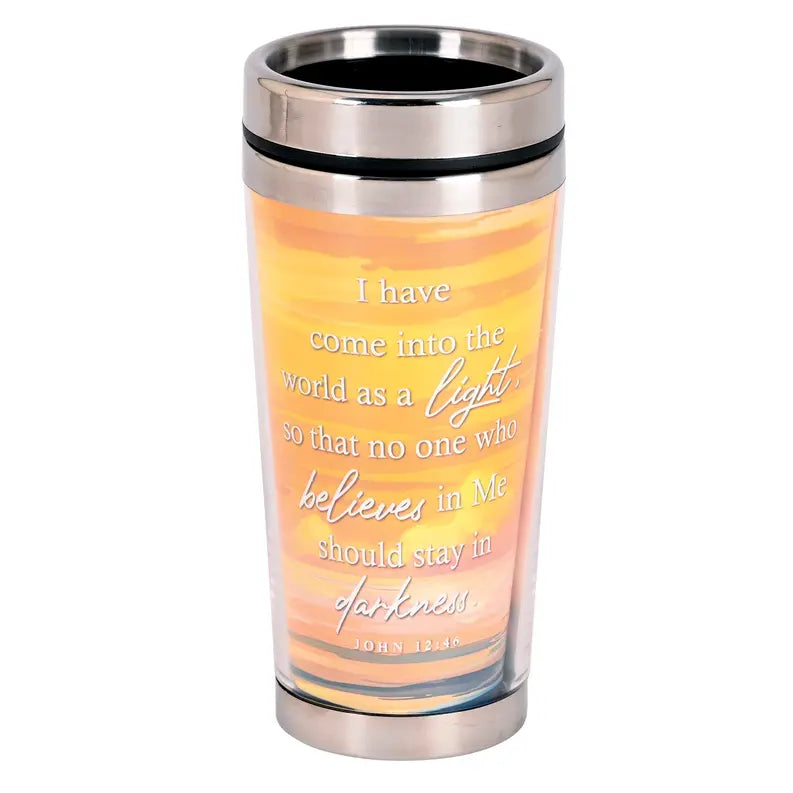 Travel Mug Lighthouse John 12:46 16 oz Dicksons Inc