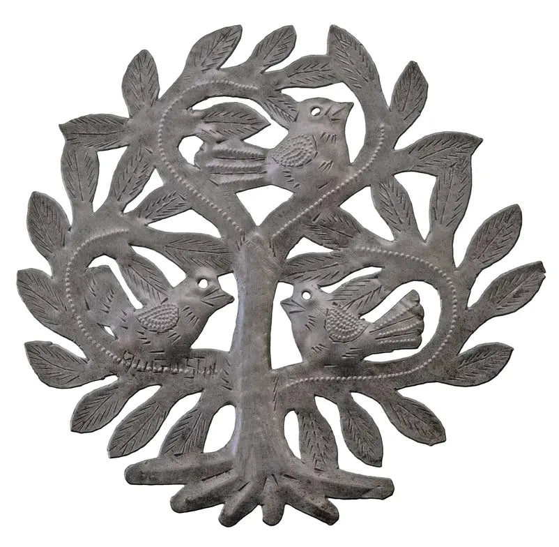 Tree with 3 Birds Le Primitif Galleries