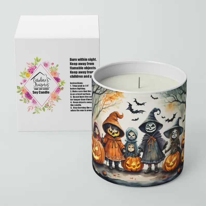 Trick or Treaters Spooky Halloween Foam Coasters Caroline's Treasures
