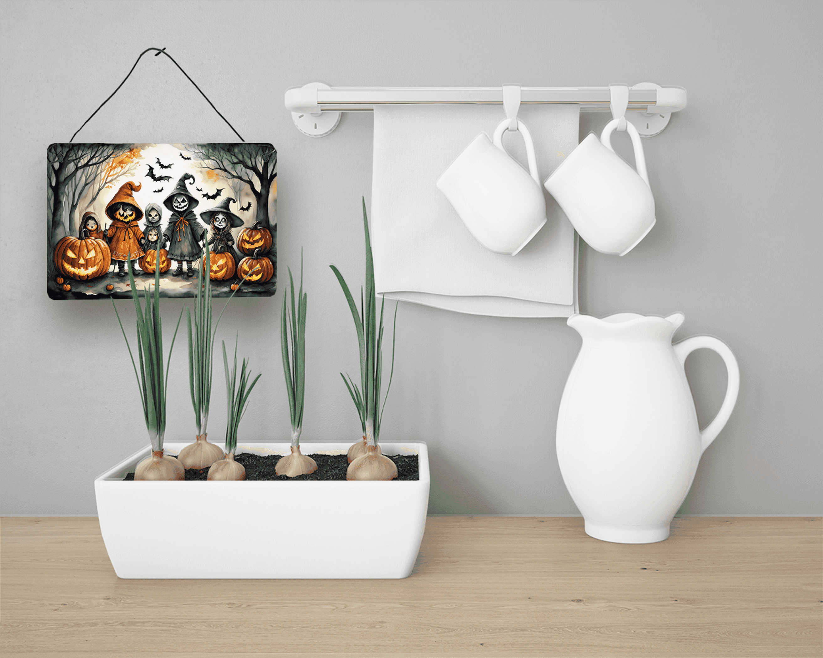 Trick or Treaters Spooky Halloween Wall or Door Hanging Prints Caroline's Treasures
