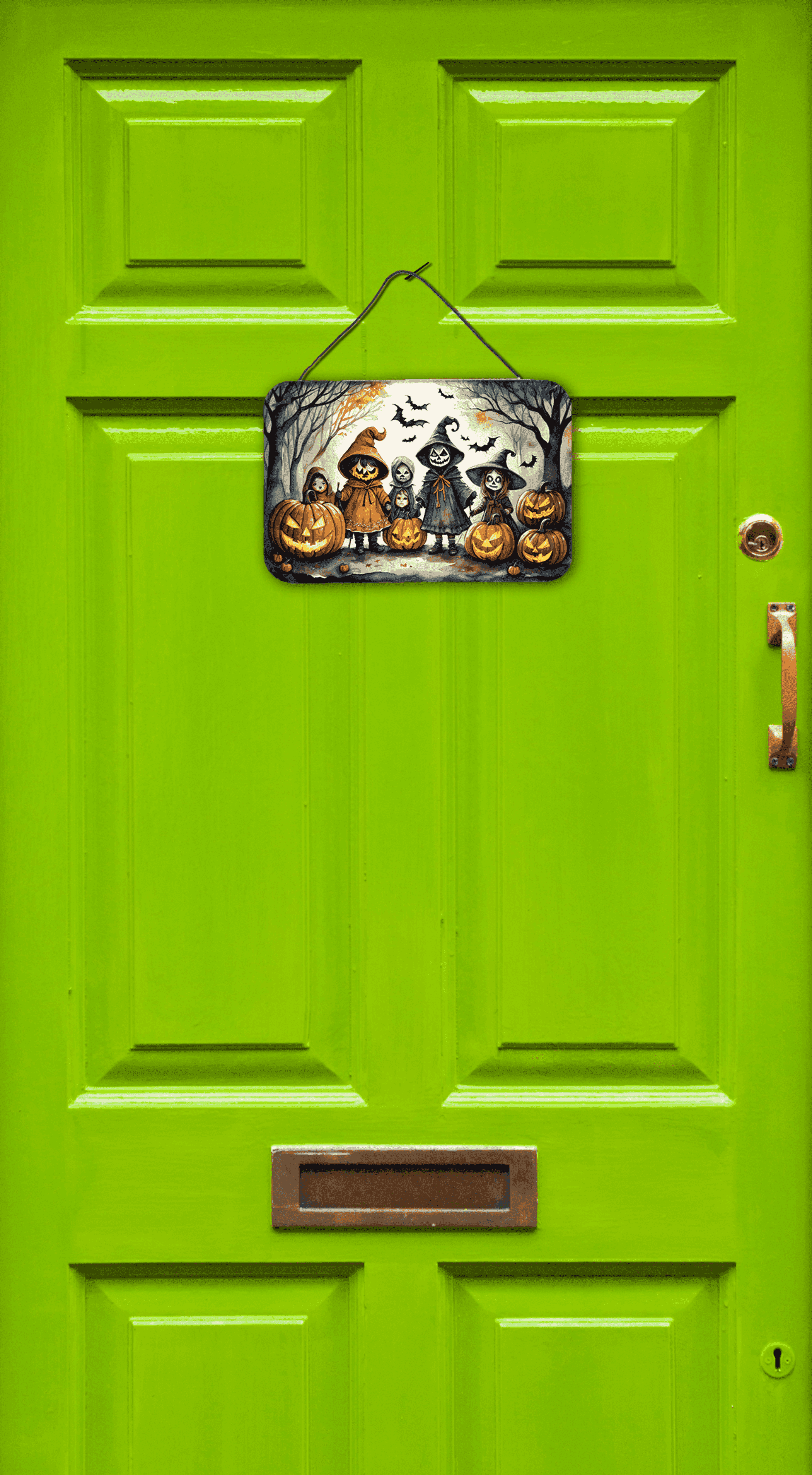 Trick or Treaters Spooky Halloween Wall or Door Hanging Prints Caroline's Treasures