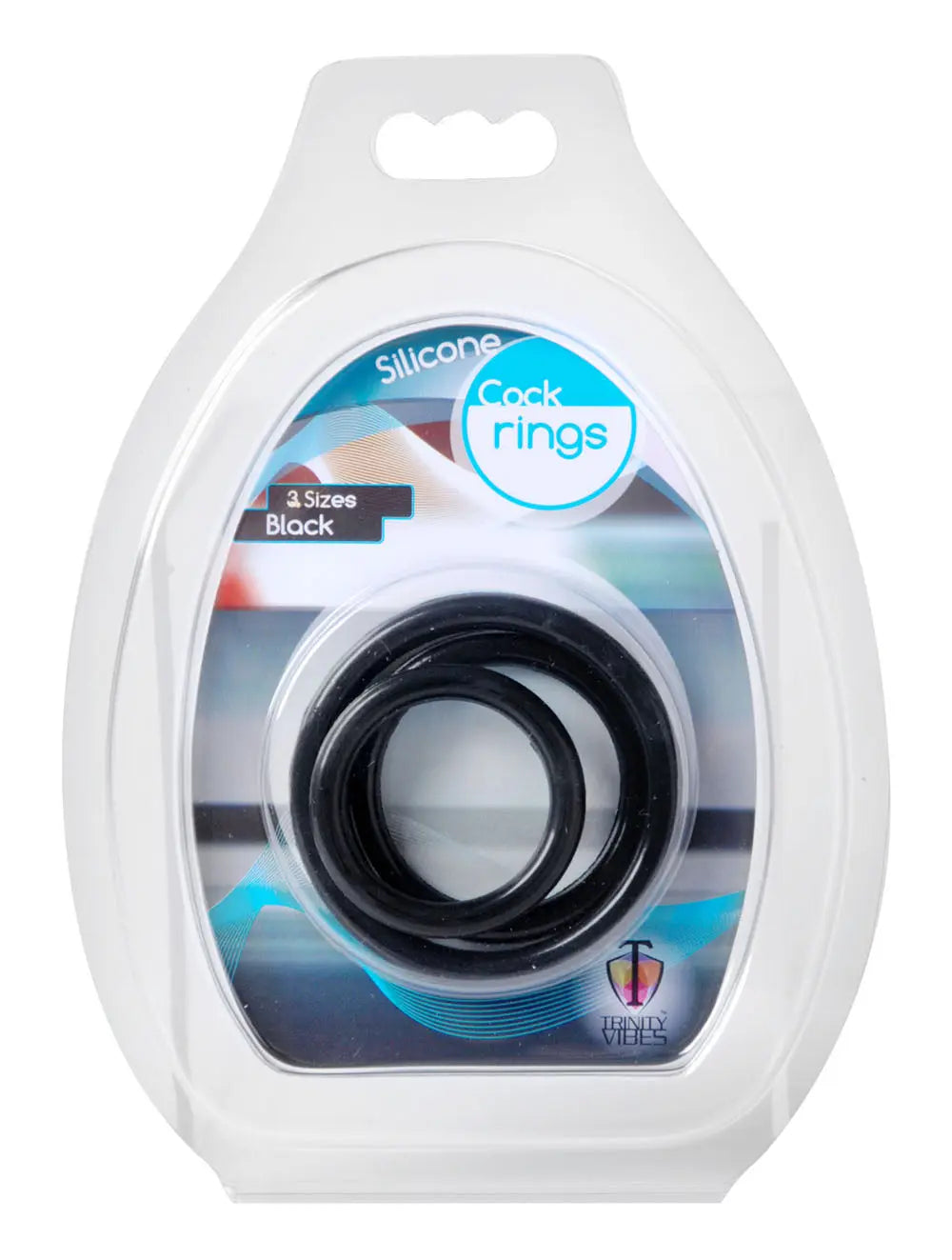 Trinity Silicone Cock Rings. XR Brands Trinity Vibes
