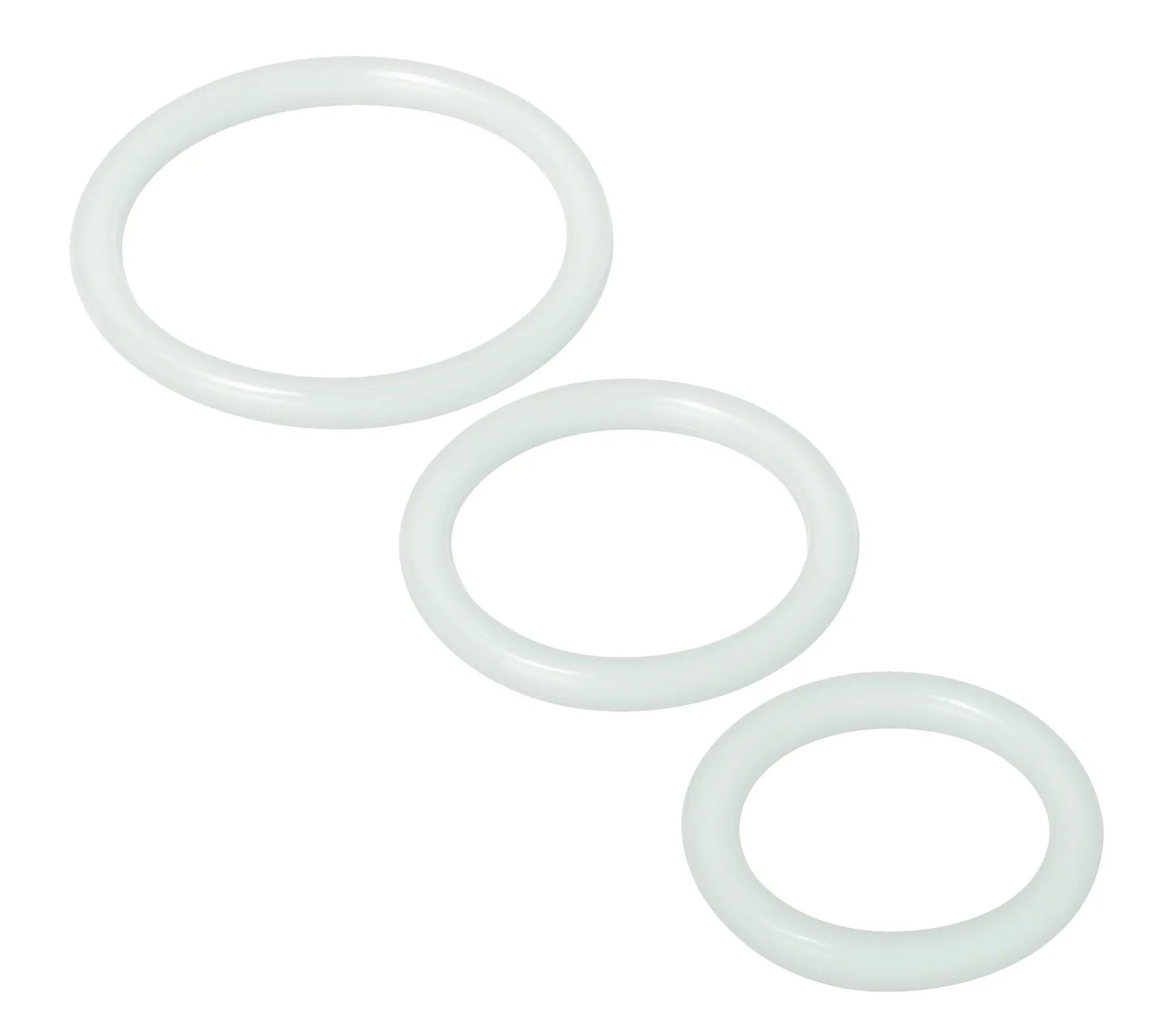 Trinity Silicone Cock Rings. XR Brands Trinity Vibes