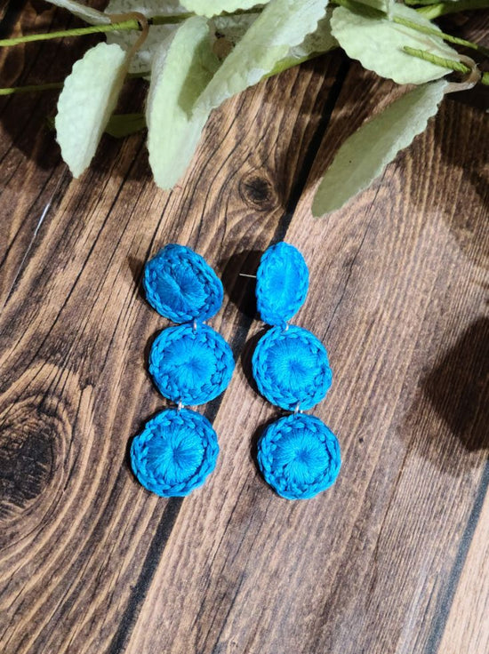 Triple Circle Drop Earrings Sysaic Knotz
