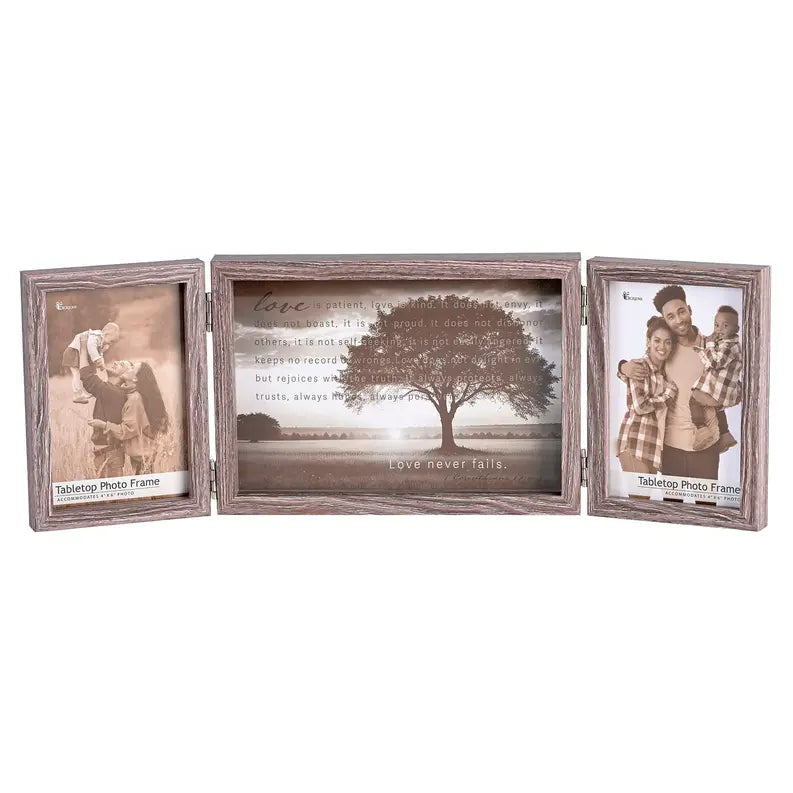 Triple Photo Frame Love Never Fails Dicksons Inc