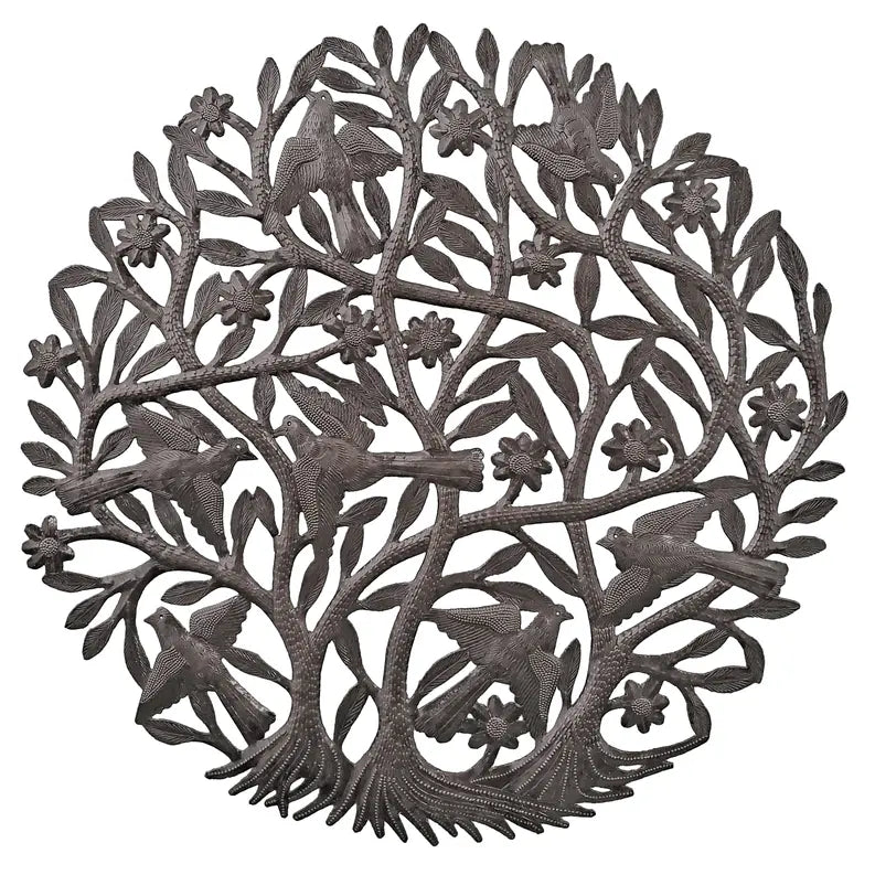 Triple Tree with Birds Le Primitif Galleries