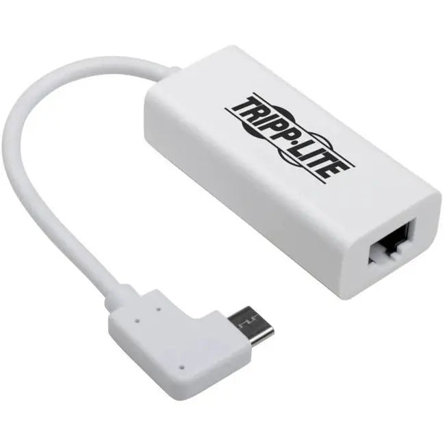 Tripp Lite USB C to Gigabit Adapter Converter USB 3.1 Right-Angle White 6in Tripp Lite