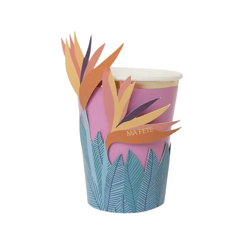 Tropical Collection, Cups with Flower Sleeves Ma Fête