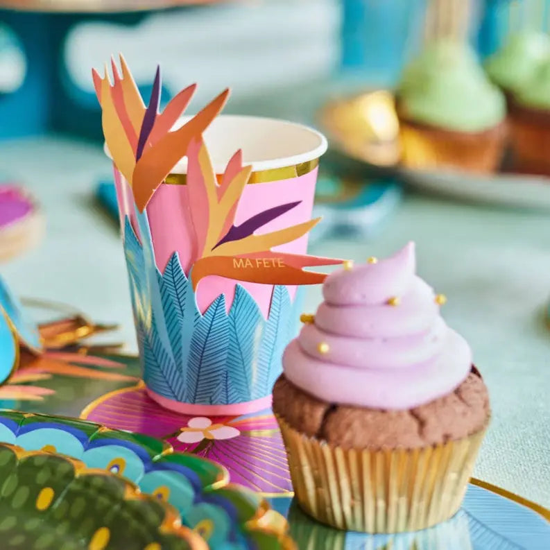 Tropical Collection, Cups with Flower Sleeves Ma Fête