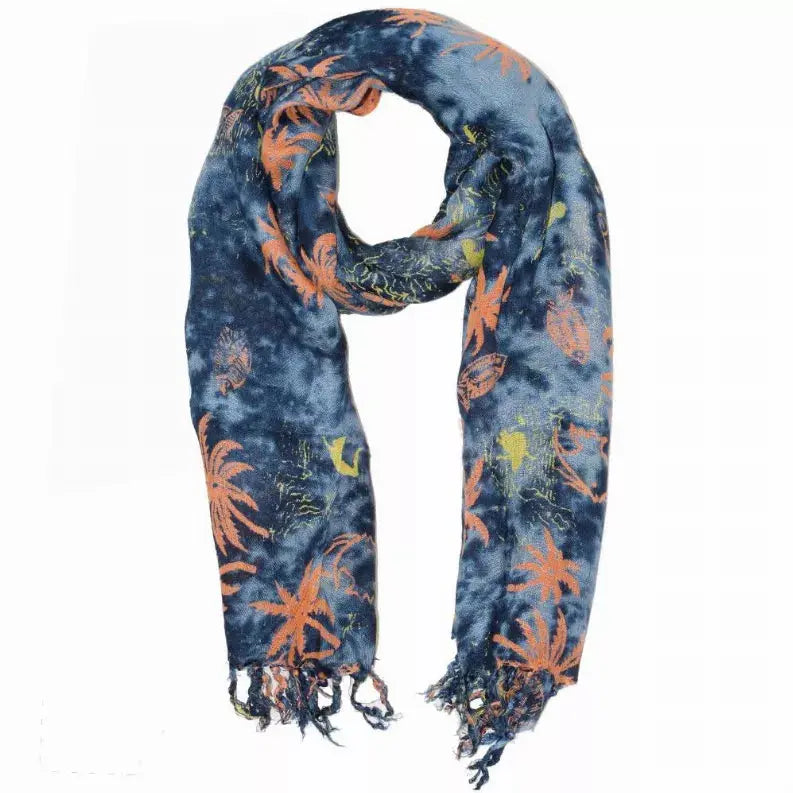 Tropical Island Getaway Print Sarong Wrap Wild Lotus