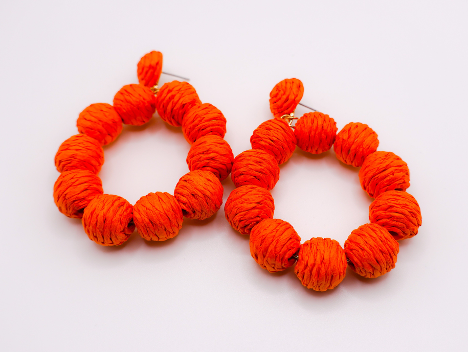 Tropical Sunset Hoop Earrings Maskup Corporation