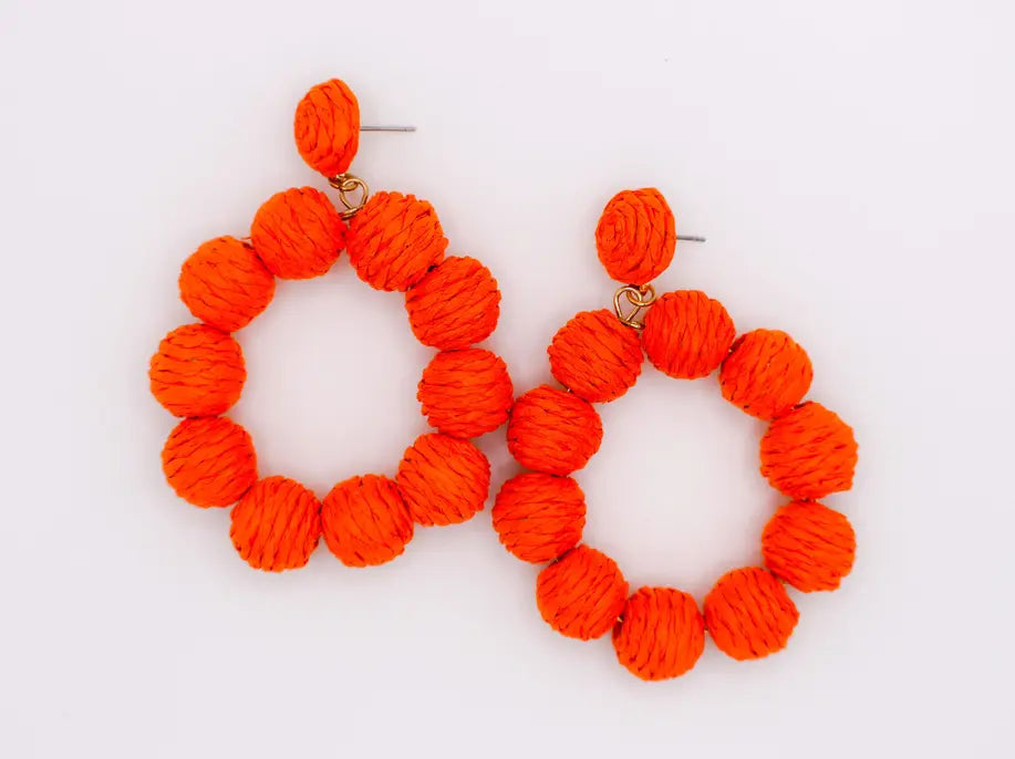 Tropical Sunset Hoop Earrings Maskup Corporation
