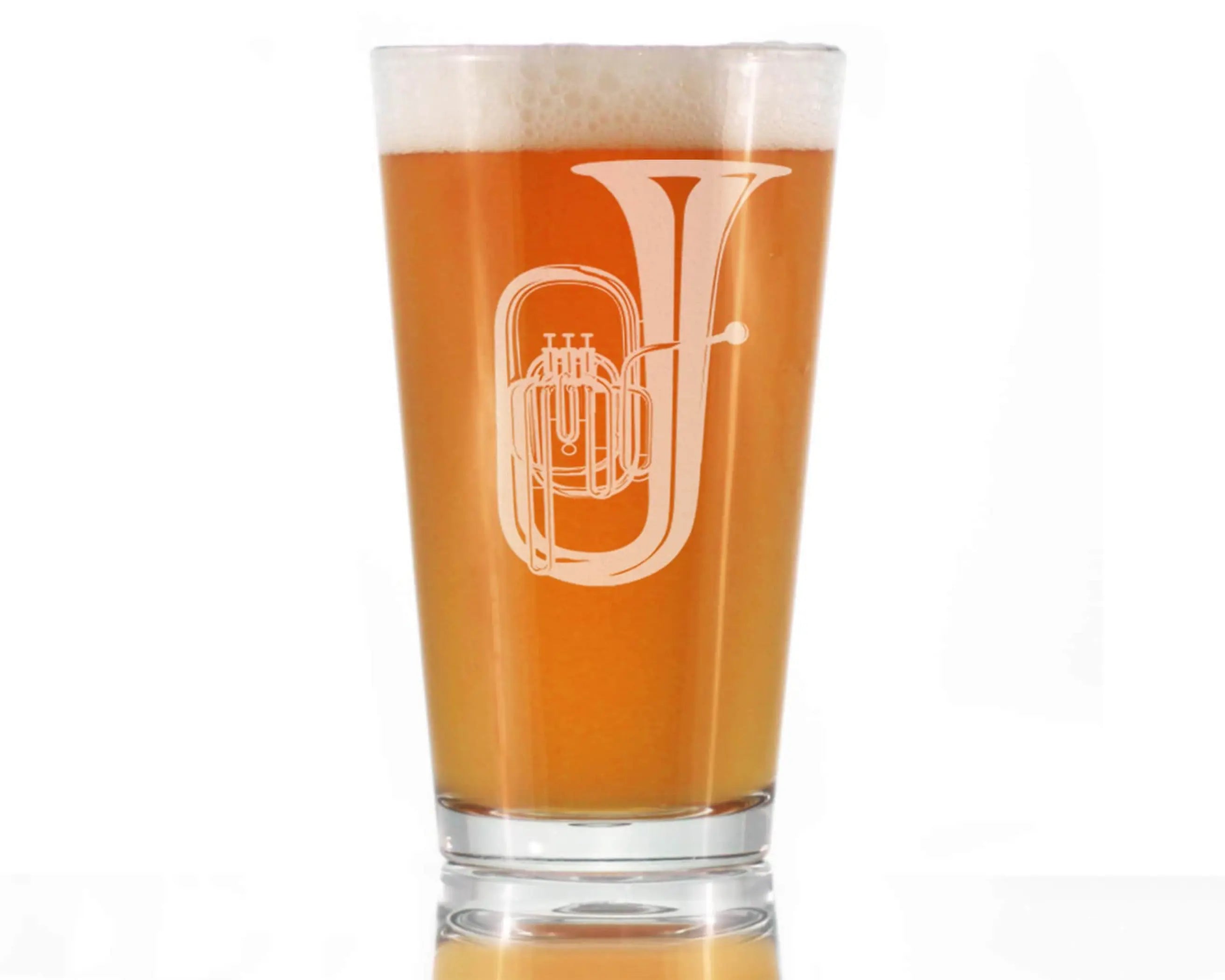Tuba Pint Glass for Beer - Tuba Musicians Gifts and Decor Bevvee