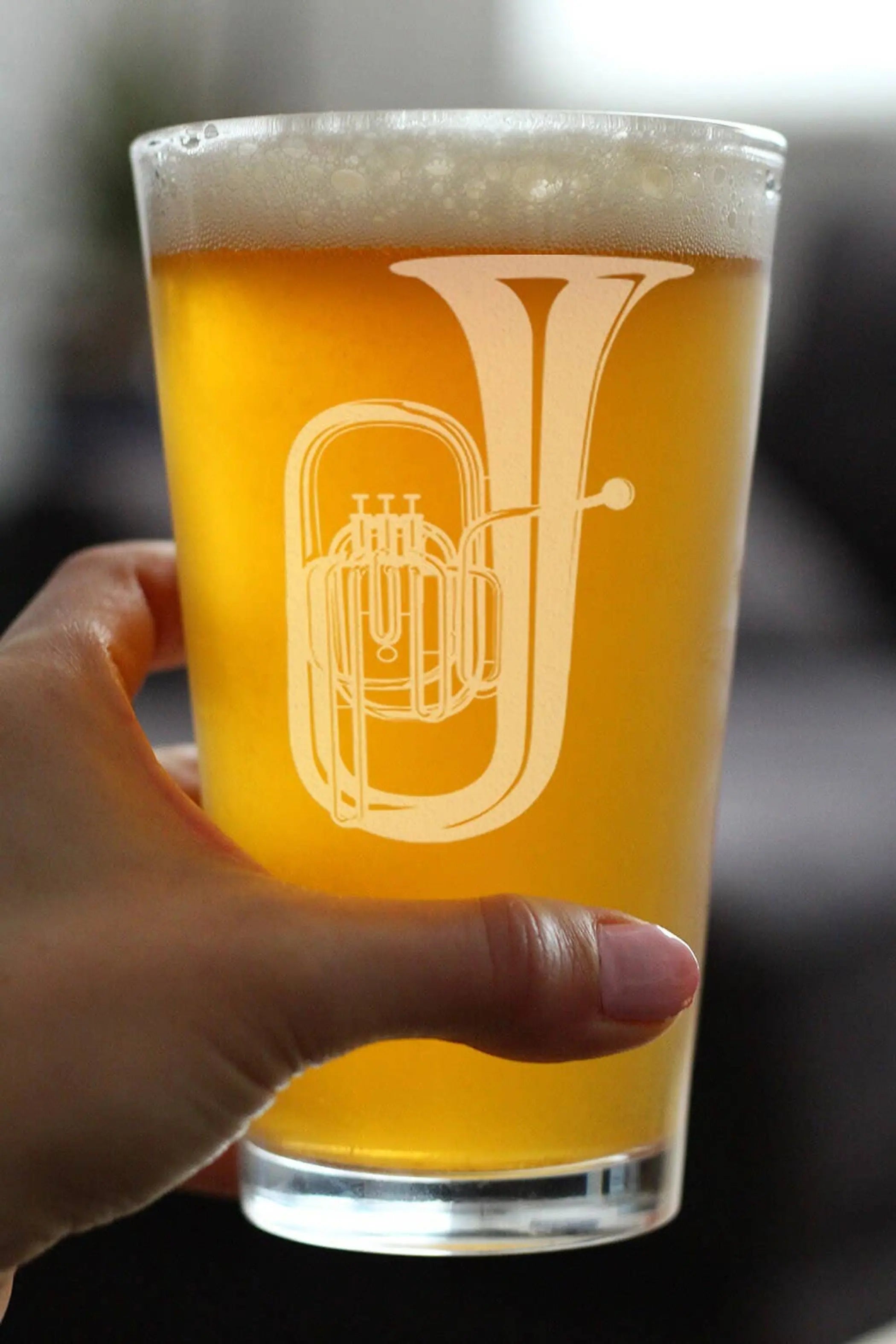 Tuba Pint Glass for Beer - Tuba Musicians Gifts and Decor Bevvee