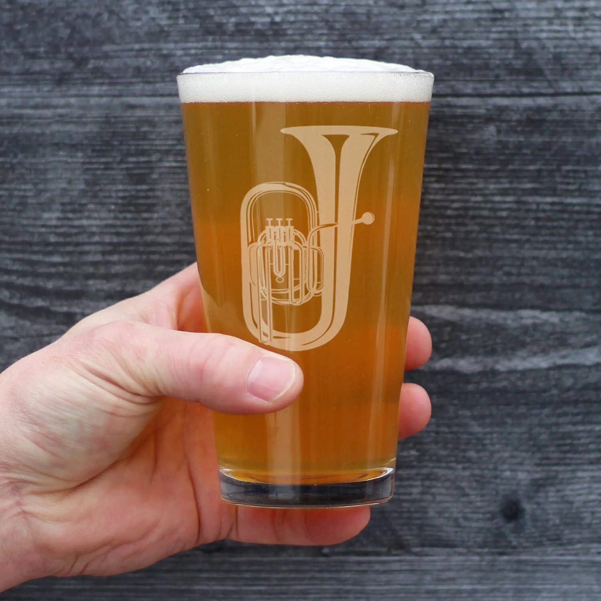 Tuba Pint Glass for Beer - Tuba Musicians Gifts and Decor Bevvee