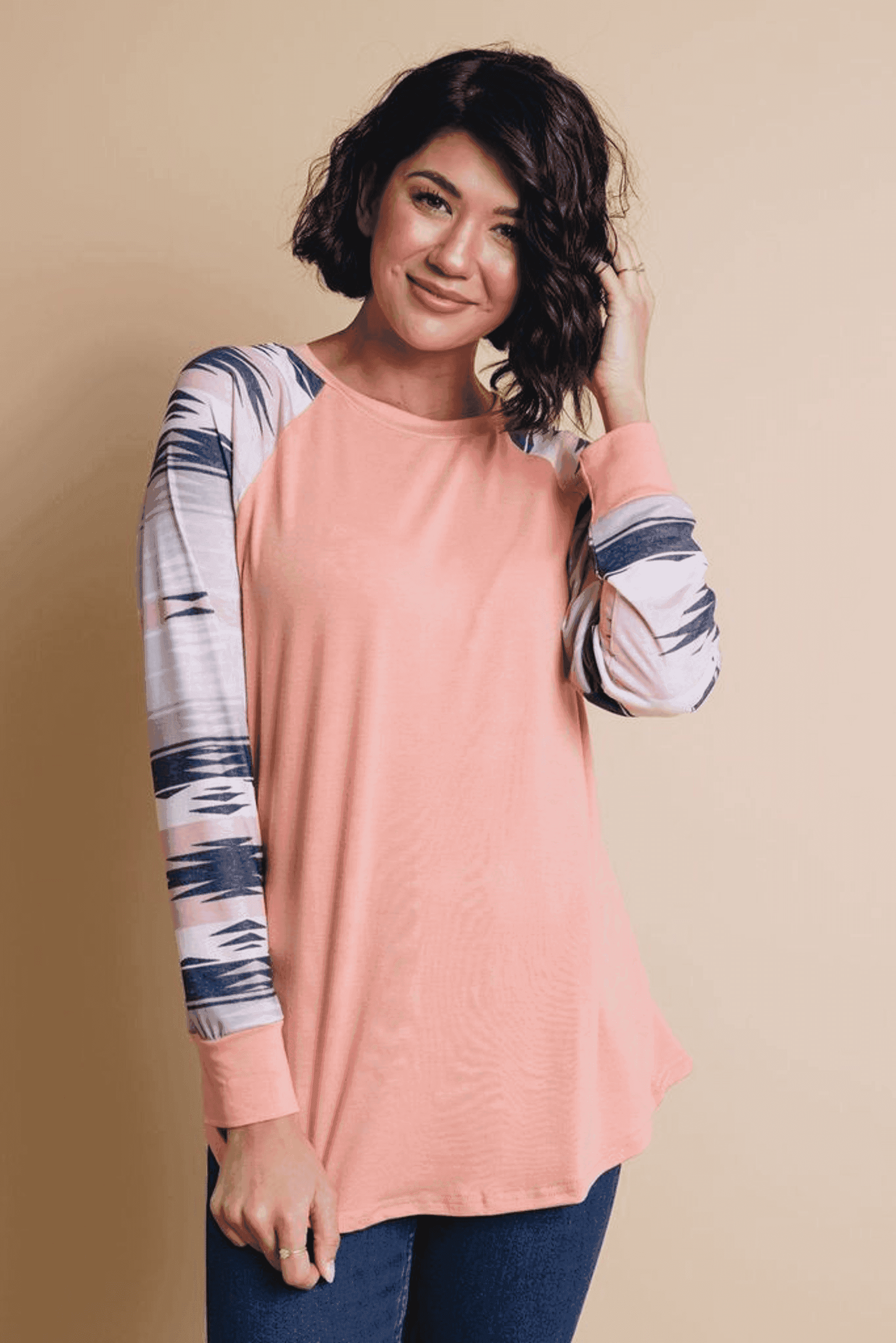 Tucson Printed Top Stay Warm in Style