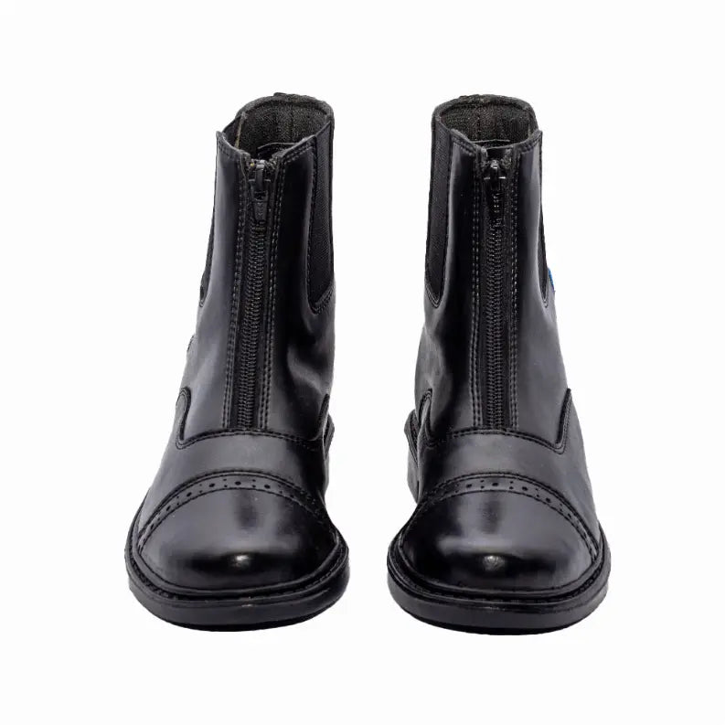 TuffRider Children's Thelwell Sweep Front Zip Paddock Boots JPC Equestrian