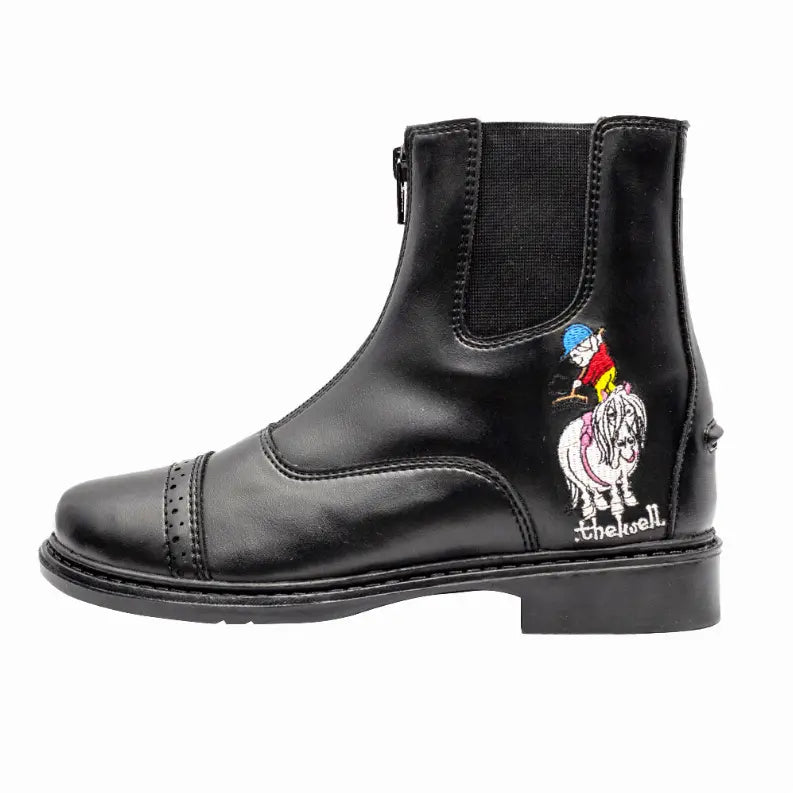 TuffRider Children's Thelwell Sweep Front Zip Paddock Boots JPC Equestrian