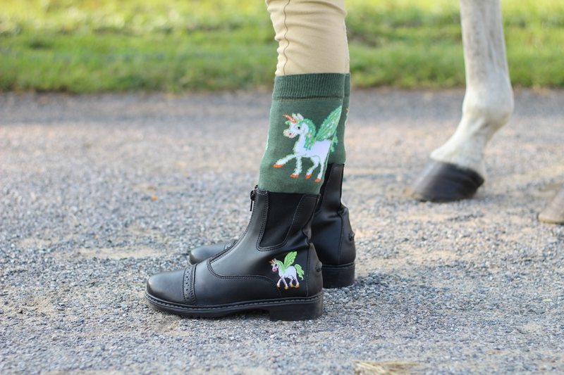 TuffRider Children's Unicorn Starter Front Zip Paddock Boots JPC Equestrian
